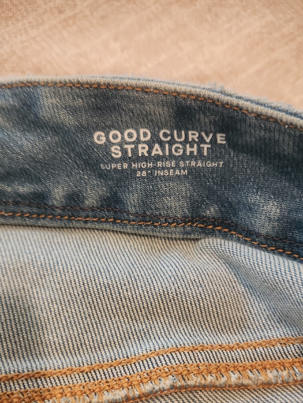 NWT Good American Plus Sz 30 Good Curve Straight Distressed Denim Jeans Inseam28 - Picture 8 of 10